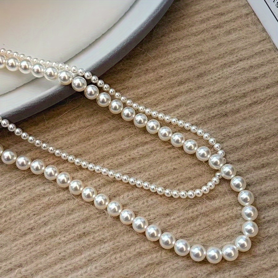 Vintage Shell Necklace with December Birthstone - Double Layer Design
